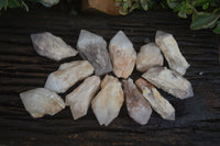 Natural Highly Selected Candle Quartz Crystals  x 12 From Madagascar - Toprock Gemstones and Minerals 