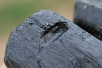 Natural Large Affordable Alluvial Black Tourmaline Crystals x 12 From Zimbabwe - TopRock