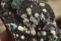 Natural Rare Ball Malachite On Drusy Quartz & Dolomite Matrix  x 3 From Likasi, Congo - Toprock Gemstones and Minerals 