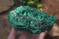 Natural Chatoyant Silky Malachite Specimens  x 2 From Kasompe, Congo - Toprock Gemstones and Minerals 