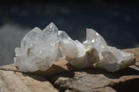 Natural Small Clear Quartz Crystals & Clusters  x 24 From Zambia - Toprock Gemstones and Minerals 