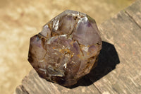 Polished Large Smokey Amethyst Window Quartz Crystals x 2 From Akansobe, Madagascar - TopRock