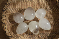 Polished Clear Quartz Eggs x 6 From Madagascar