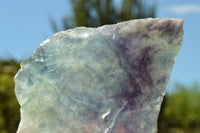 Polished Semi Translucent Watermelon Fluorite Slices x 3 From Uis, Namibia - TopRock