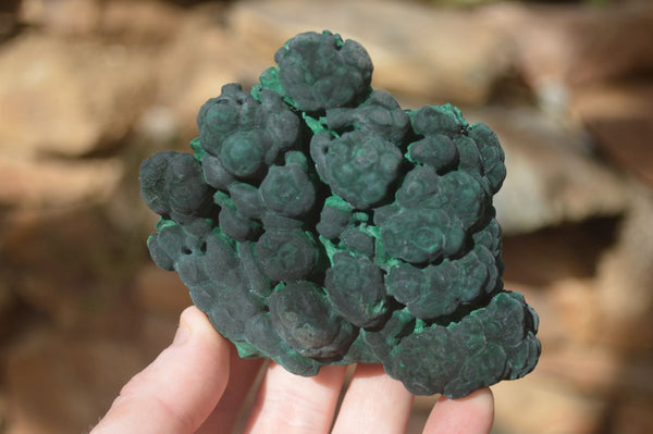 Natural Botryoidal Malachite Specimens  x 3 From Kolwezi, Congo