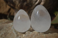 Polished Clear Quartz Eggs x 6 From Madagascar