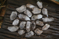 Natural Mixed Clear & Smokey Brandberg Quartz Crystals x 20 From Brandberg, Namibia