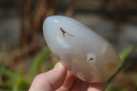 Polished Mixed Agate Standing Free Forms x 6 From Madagascar