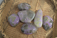 Polished Stichtite & Serpentine Free Forms x 6 From Barberton, South Africa