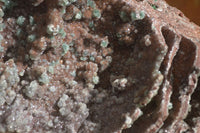 Natural Drusy Quartz Coated Ball Malachite On Red Copper Dolomite  x 1 From Likasi, Congo