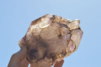 Polished Large Smokey Amethyst Window Quartz Crystals x 2 From Akansobe, Madagascar - TopRock