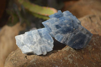 Natural New Sky Blue Calcite Specimens  x 24 From Spitzkop, Namibia