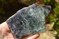 Polished Semi Translucent Watermelon Fluorite Slices x 3 From Uis, Namibia - TopRock