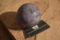 Polished  Purple Lepidolite Spheres With Rubellite On One  x 2 From Zimbabwe