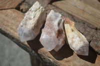 Natural Highly Selected Candle Quartz Crystals  x 12 From Madagascar - Toprock Gemstones and Minerals 