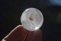 Polished Clear Rock Crystal Quartz Balls  x 6 From Madagascar