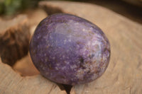 Polished  Purple Lepidolite Palm Stones  x 6 From Zimbabwe