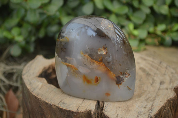 Polished Mixed Agate Standing Free Forms x 6 From Madagascar