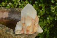 Natural Candle Quartz Clusters With Golden Iron Colouration  x 4 From Madagascar - TopRock