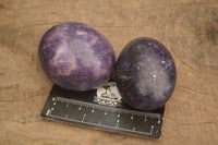 Polished  Purple Lepidolite Palm Stones  x 6 From Zimbabwe