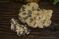 Natural Schorl Black Tourmaline Specimens x 2 From Erongo, Namibia