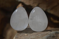 Polished Clear Quartz Eggs x 6 From Madagascar