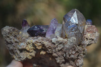 Natural Hand Made Chiredzi Amethyst Conglomerate Specimens x 3 From Chiredzi, Zimbabwe