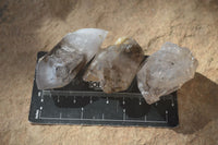 Natural Mixed Clear & Smokey Brandberg Quartz Crystals x 20 From Brandberg, Namibia