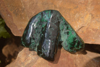 Polished Malachite Free Forms x 3 From Kolwezi, Congo