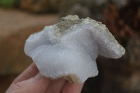 Natural Blue Lace Agate Geode Specimens  x 6 From Nsanje, Malawi - Toprock Gemstones and Minerals 