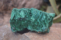 Natural Chatoyant Silky Malachite Specimens  x 4 From Kasompe, Congo