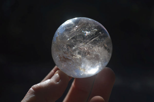 Polished Clear Rock Crystal Quartz Balls  x 6 From Madagascar