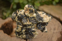 Natural Schorl Black Tourmaline Specimens x 2 From Erongo, Namibia