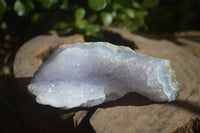 Natural Blue Lace Agate Geode Specimens  x 6 From Nsanje, Malawi