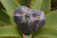 Polished Purple Lepidolite Hearts  x 6 From Madagascar - TopRock