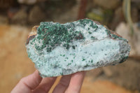 Natural Drusy Coated Chrysocolla & Malachite Dolomite Specimens x 3 From Likasi, Congo