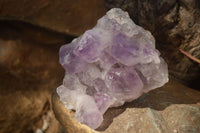 Natural Jacaranda Amethyst Clusters x 2 From Zambia