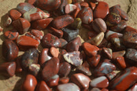 Polished Mini Craft Red Jasper Tumble Stones - Sold per 500 g - From Northern Cape, South Africa