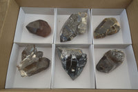 Natural Smokey Quartz Crystals x 6 From Zomba, Malawi