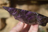 Polished One Side Polished Purpurite Free Forms x 3 From Erongo, Namibia