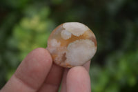 Polished Mini Ocean  Flower Agate Palm Stones  x 35 From Madagascar