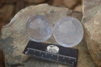 Polished Clear Rock Crystal Quartz Balls  x 6 From Madagascar