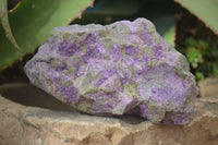 Natural Rough Stichtite & Serpentine Specimens x 4 From Barberton, South Africa