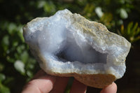 Natural Blue Lace Agate Geode Specimens  x 6 From Nsanje, Malawi