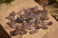 Natural Smokey Window Amethyst Crystals  x 35 From Chiredzi, Zimbabwe