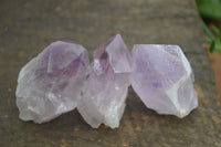 Natural Single Jacaranda Amethyst Crystals  x 35 From Zambia - Toprock Gemstones and Minerals 