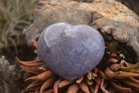 Polished Purple Lepidolite Hearts  x 6 From Madagascar - TopRock