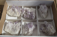 Natural Sugar Amethyst Clusters  x 6 From Solwezi, Zambia