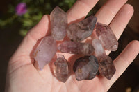 Natural Smokey Window Amethyst Crystals  x 35 From Chiredzi, Zimbabwe