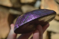 Polished One Side Polished Purpurite Free Forms x 3 From Erongo, Namibia